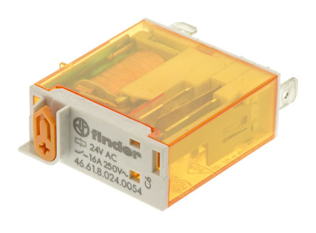 Finder - 46.61.8.024.0054 - Finder 46.61.8.024.0054 ˫ PCB װ Ǳ̵, 16 A, 24V ac		