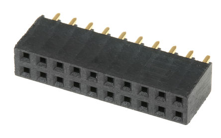 Samtec - SSQ-110-01-G-D - Samtec SSQ ϵ 2 20· ֱ 2.54mmھ ͨ ӡˢ· SSQ-110-01-G-D, Ӷ˽, ԰		