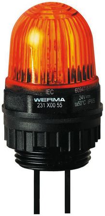 Werma - 23130055 - Werma 231 ϵ ɫ LED, ȶƹ źŵ 23130055, 24 V ֱ, 尲װ		
