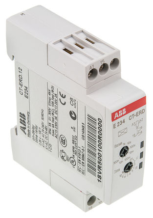 ABB - 1SVR500100R0000 - ABB  ʱ̵ 1SVR500100R0000, 0.05 s  100 h, ˫, 1, SPDT, 24  240 V 24  48 V ֱ		