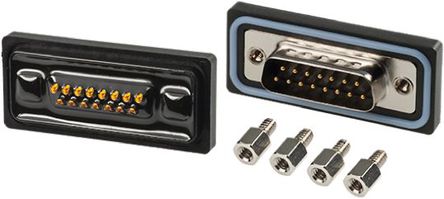 Amphenol - SDB-15PMMS-SL8001 - MH Connectors SDB ϵ DB15 15 · 尲װ ˮ D-Sub  ͷ SDB-15PMMS-SL8001, 500 V , 5A		