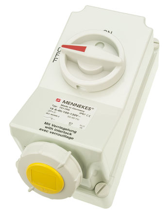 Mennekes - 7011A - Mennekes ɫ IP67 л 2P+E  7011A , ӵλ 4h,  16A, 110 V		