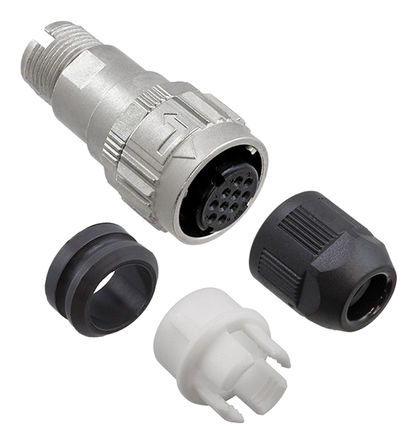 Hirose - HR08D-12WPB-10S - Hirose HR08D ϵ 10· °װ ֱ  ͷ HR08D-12WPB-10S, ĸ, ʽӺ		