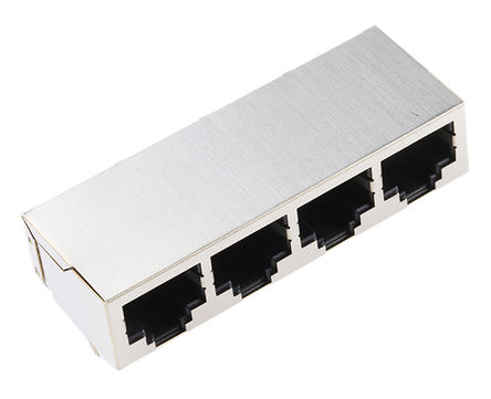 Harting - 09455511124 - Harting IP20 8C x 4 ˿· Cat5 ĸ RJ45 ģ黯 09455511124, ͨ, ͭо		