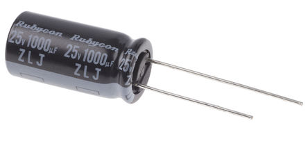 Rubycon - 25ZLJ1000M10X20 - Rubycon ZLJ ϵ 25 V ֱ 1000F ͨ  25ZLJ1000M10X20, 20%ݲ, +105C		