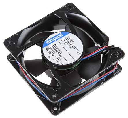 ebm-papst - 4114NH3 - ebm-papst 4100N ϵ 19.5W 24 V ֱ  4114NH3, 310m3/h, 6000rpm, 119 x 119 x 38mm		