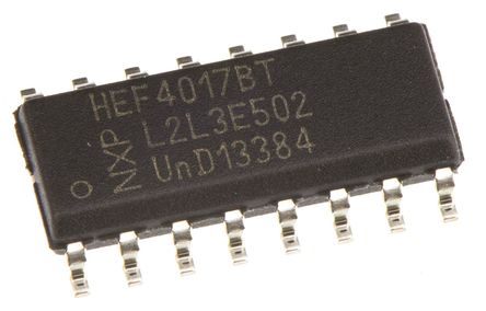 Nexperia - HEF4017BT,652 - NXP 5λ  Ƶ HEF4017BT,652, ʮ, , 3  15 VԴ, 16 SOICװ		