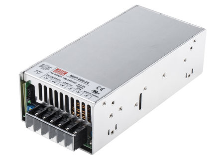 Mean Well - MSP-600-24 - Mean Well 648W  ǶʽģʽԴ SMPS MSP-600-24, 120 to 370 V dc, 85 to 264 V ac, 24V dc, 27A, 88%Ч		