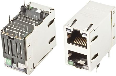 Bel-Stewart - 0845-2R1T-E4 - Bel-Stewart MagJack ϵ 8P8C· ĸ RJ45 ģ黯 0845-2R1T-E4, STP , ͨ, ͭɫо		