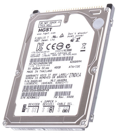 Hitachi - HEJ421040G9AT00 - Hitachi Endurastar 2.5in 40 GB 4200 RPM PATA Ӳ HEJ421040G9AT00, 8mb		