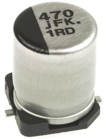 Panasonic - EEEFK0J471P - Panasonic FK SMD ϵ 6.3 V ֱ 470F SMD  EEEFK0J471P, 20%ݲ, +105C		