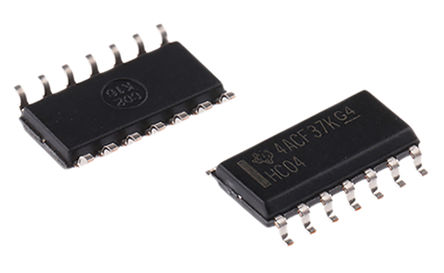 Texas Instruments - SN74HC04D - Texas Instruments SN74HC04D , 5.2mA, 2  6 VԴ, 14 SOICװ		
