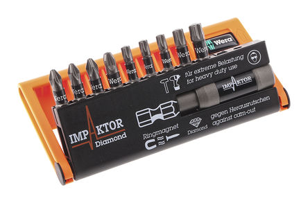 Wera - 5057683001 - Wera 10װ 1/4 in ͷ 5057683001, ǵͷ		