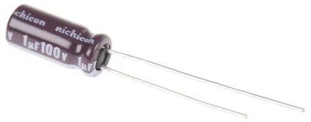 Nichicon - UPS2A010MDD - Nichicon PS ϵ 100 V ֱ 1F ͨ  UPS2A010MDD, 20%ݲ, +105C		