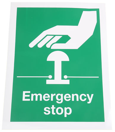 Signs & Labels - Y526670 - Signs & Labels Y526670 5װ ɫ/ɫ Ӣ “ֹͣ“ ϩ ȫ־, 150 x 200mm		