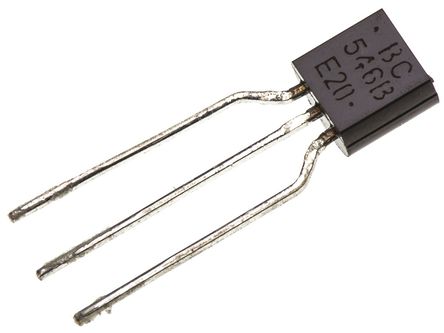 ON Semiconductor - BC546BRL1G - ON Semiconductor BC546BRL1G , NPN ˫, 100 mA, Vce=65 V, HFE:200, 300 MHz, 3 TO-92װ		