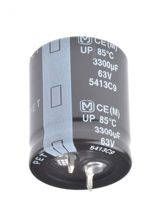 Panasonic - ECEC1JP332CJ - Panasonic UPTS  ϵ 63 V 3300F ͨ  ECEC1JP332CJ, 20%ݲ, +85C		