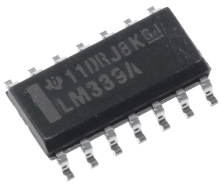 Texas Instruments - LM339AD - Texas Instruments LM339AD 4ͨ Ƚ, ·缫, 1.3s, ֵԴѹ, 14 SOICװ		