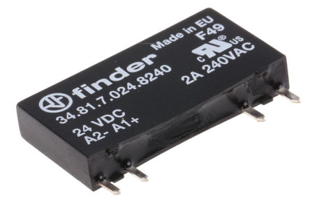 Finder - 34.81.7.024.8240 - Finder 2 A PCBװ  ̵̬ 34.81.7.024.8240, 㽻л, 240 V 		