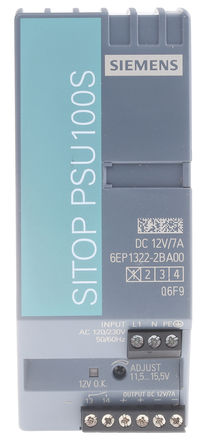Siemens - 6EP1322-2BA00 - Siemens 84W ȶ DIN 尲װԴ 6EP1322-2BA00, 84%Ч, 230V ac, 7A, 12V dc 12V dc/		