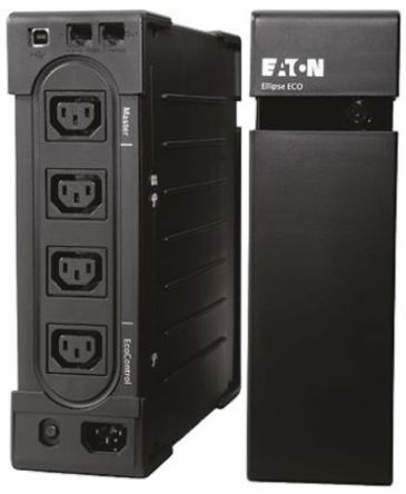 Eaton - EL800USBIEC - Eaton Ellipse ECO 800VA 机架安装独立 UPS 不间断电源 EL800USBIEC, 161 → 284V输入, 230V输出, 500W		