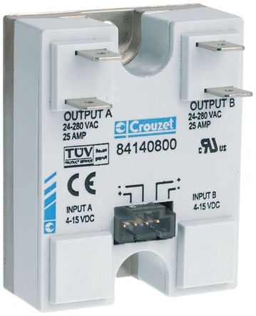 Crouzet - 84140810 - Crouzet 25 A ̰װ ̵̬ 84140810, SCR, 㽻л, 280 V		