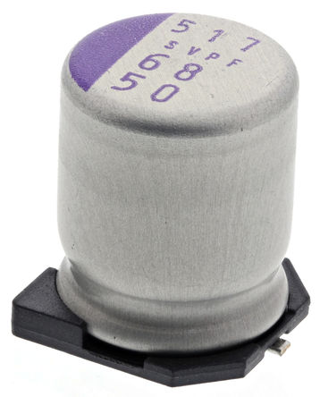 Panasonic - 50SVPF68M - Panasonic OS-CON ϵ 50 V ֱ 68F SMD ۺ ۺ 50SVPF68M, 20%ݲ, 20m(ֵ), +105C, F12װ		