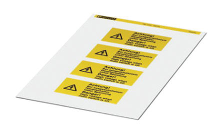 Phoenix Contact - 0830463 - Phoenix Contact 0830463 4װ Ԥӡǩ, 52mm, 105mm		