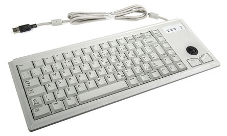 Cherry - G84-4400LUBGB-0 - Cherry 灰色 USB 有线 紧凑型 轨迹球键盘 G84-4400LUBGB-0		
