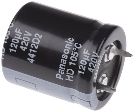 Panasonic - EETHD2S121HJ - Panasonic HD ҧʽ ϵ 420 V ֱ 120F  EETHD2S121HJ, 20%ݲ, +105C		