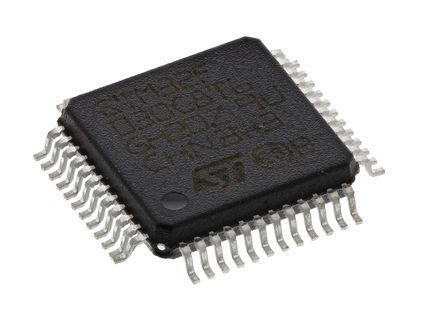 STMicroelectronics - STM32F030C8T6 - STMicroelectronics STM32F ϵ 32 bit ARM Cortex M0 MCU STM32F030C8T6, 48MHz, 64 kB ROM , 8 kB RAM, LQFP-48		