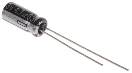 Panasonic - EEUEB1J4R7S - Panasonic EB(A) ϵ 63 V ֱ 4.7F ͨ  EEUEB1J4R7S, 20%ݲ, +105C		