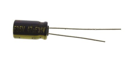 Panasonic - EEUFC1V470 - Panasonic FC  ϵ 35 V ֱ 47F ͨ  EEUFC1V470, ±20%ݲ, 350m(ֵ), +105°C		