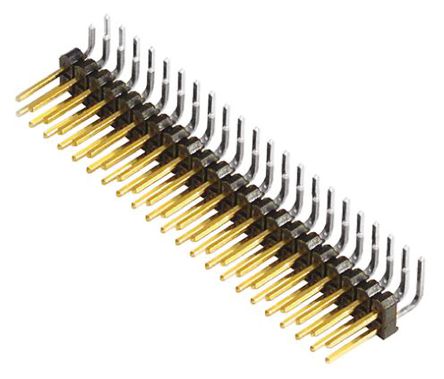 Samtec - TSW-122-08-L-D-RA - Samtec TSW ϵ 44· 2.54mmھ (2) ֱ Ź TSW-122-08-L-D-RA, Ӷ˽, 7.6A, ͨ		