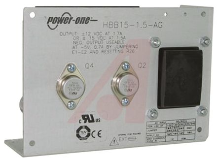 BEL POWER SOLUTIONS INC - HBB15-1.5-AG - BEL POWER SOLUTIONS INC ʽ ǶʽԵԴ HBB15-1.5-AG, 100  264V ac, -15 V, 15 V, 1.5A, 45W, 55%Ч		
