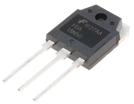 Fairchild Semiconductor - FDA18N50 - Fairchild Semiconductor UniFET ϵ N Si MOSFET FDA18N50, 19 A, Vds=500 V, 3 TO-3Pװ		