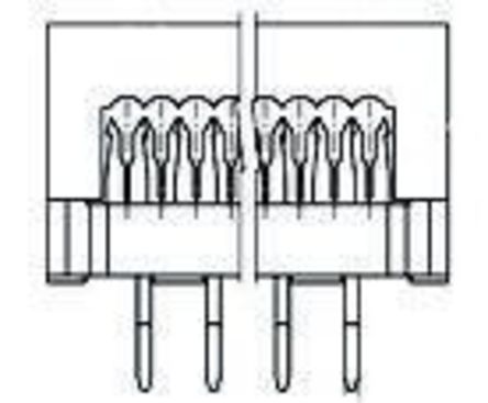 TE Connectivity - 746611-7 - TE Connectivity AMP-LATCH ϵ 2 8· 2.54mmھ ֱ  IDC  746611-7, °װ		