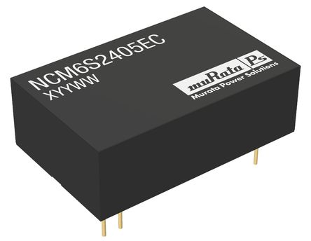 Murata Power Solutions - NCM6S4812EC - Murata Power Solutions NCM6 ϵ 6W ʽֱ-ֱת NCM6S4812EC, 18  75 V ֱ, 12V, 500mA, 5.2kV dcѹ, 82%Ч		