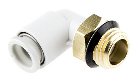 SMC - KQ2L08-G02A - Male Elbow, G1/4", 8mm Tubing		