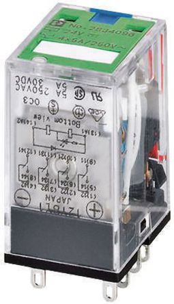 Phoenix Contact - 2834083 - Phoenix Contact REL-IR/LDP- 12DC/4X21 AU 4 ˫ PCB װ Ǳ̵, 12 A, 12V dc		