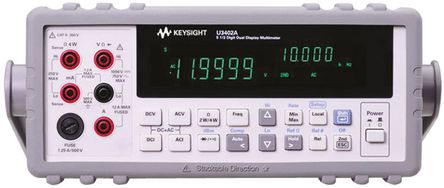 Keysight Technologies - U3402A - Keysight Technologies U3402A 台式 1000V ac, 12A ac 数字万用表, 测量120 Ω → 300 MΩ		