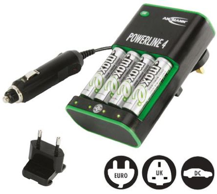 Ansmann - 5117553-UK - Ansmann 5117553-UK 4 (AA)/4 (AAA) Powerline 4 Zerowatt / س, ŷ/Ӣͷ		
