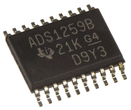 Texas Instruments - ADS1259BIPW - Texas Instruments ADS1259BIPW 24 λ ADC, , SPIӿ, 20 TSSOPװ		