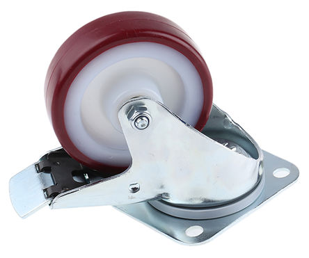 Tente - 3477UAR100P62 red - Tente 100mmֱ ת 3477UAR100P62 red, 150kg, PUR̥, 		