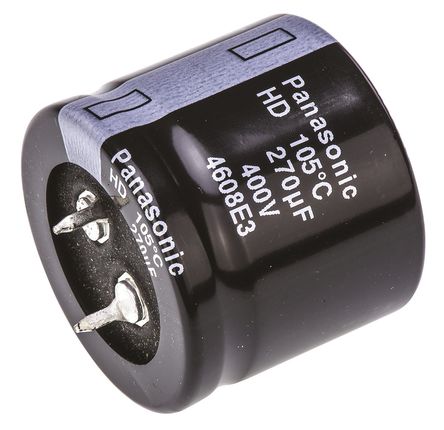 Panasonic - EETHD2G271KJ - Panasonic HD ϵ 400 V ֱ 270F ͨ  EETHD2G271KJ, 20%ݲ, +105C		