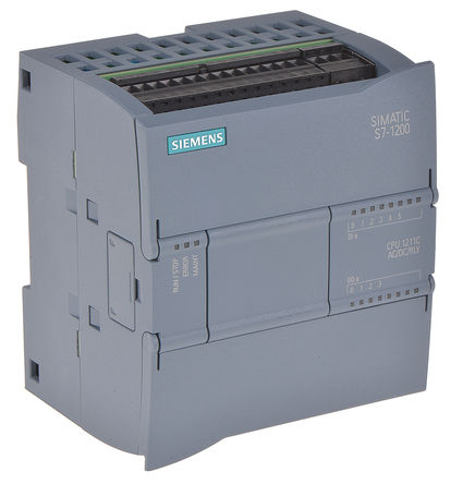 Siemens - 6ES7211-1BE40-0XB0 - Siemens S7-1200 ϵ PLC CPU 6ES7211-1BE40-0XB0, 1 MBڴ, ̫, 30 kB, 10 I/O ˿, DIN 죬װװ, 85  264 V 		