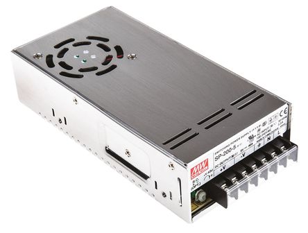 RS Pro - SP-200-5 - RS Pro 200W  ǶʽģʽԴ SMPS SP-200-5, 120  370 V dc, 85  264 V ac, 5V dc, 40A, 71%Ч, շװ		