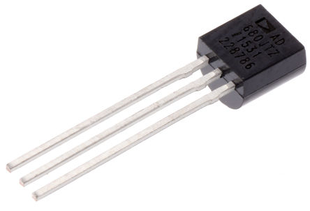 Analog Devices - AD680JTZ - Analog Devices AD680JTZ Fixed 2.5V ѹο, 2.49  2.51 V, ±0.4 %ȷ, 10mA, 3 TO-92װ		