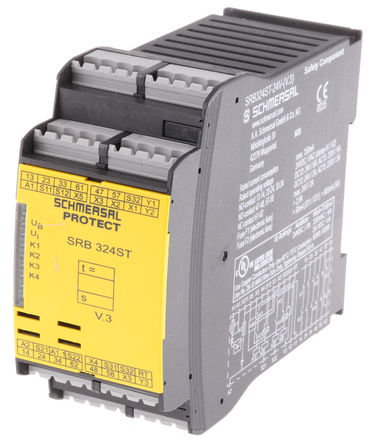 Schmersal - SRB324ST 24V (V.3) - Schmersal  SRB 324ST ϵ ˫ͨ ȫ̵ SRB324ST 24V (V.3), 24 V /ֱԴ		