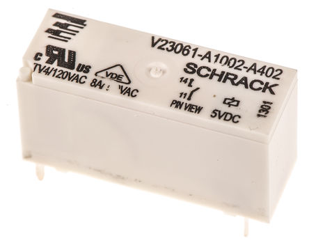 TE Connectivity - V23061A1002A402 - TE Connectivity 1393222-5  PCB װ Ǳ̵, 5V dc		